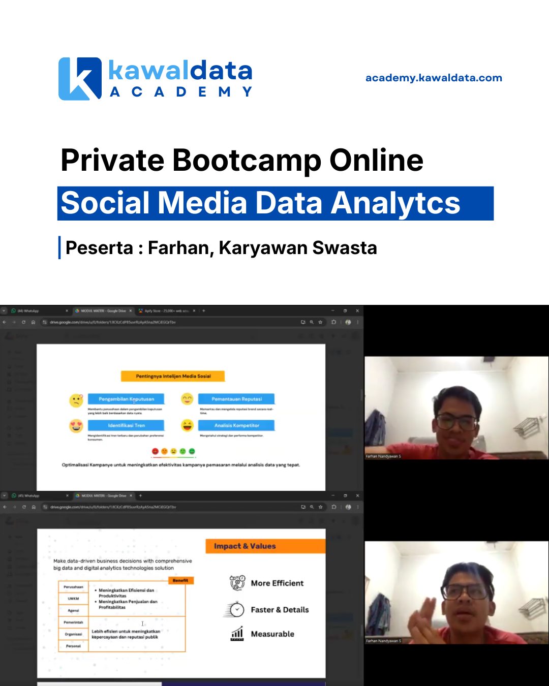 Galeri kegiatan Private 1-on-1 - Social Media & Marketplace Intelligence 2