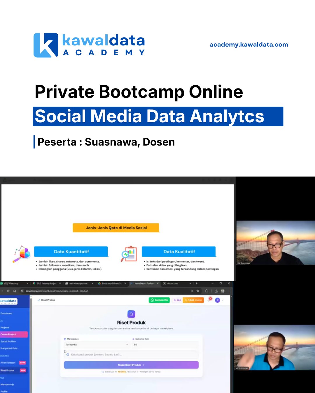 Galeri kegiatan Private 1-on-1 - Social Media & Marketplace Intelligence 3