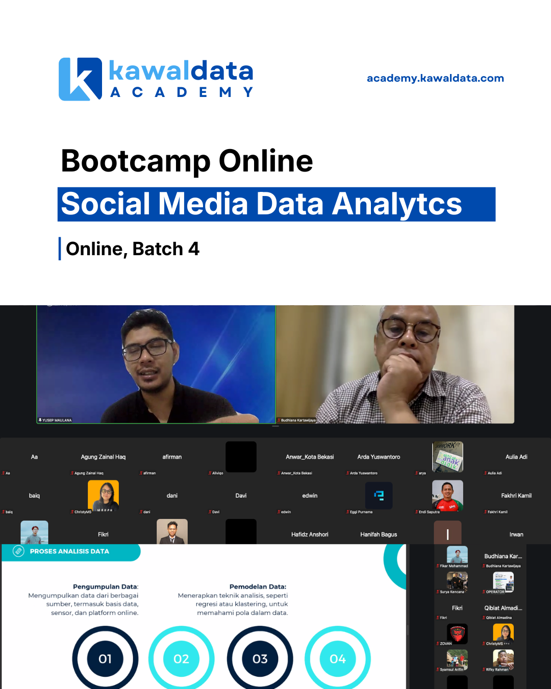 Galeri kegiatan Bootcamp Data Science - Social Media & Marketplace Intelligence Batch 8 3